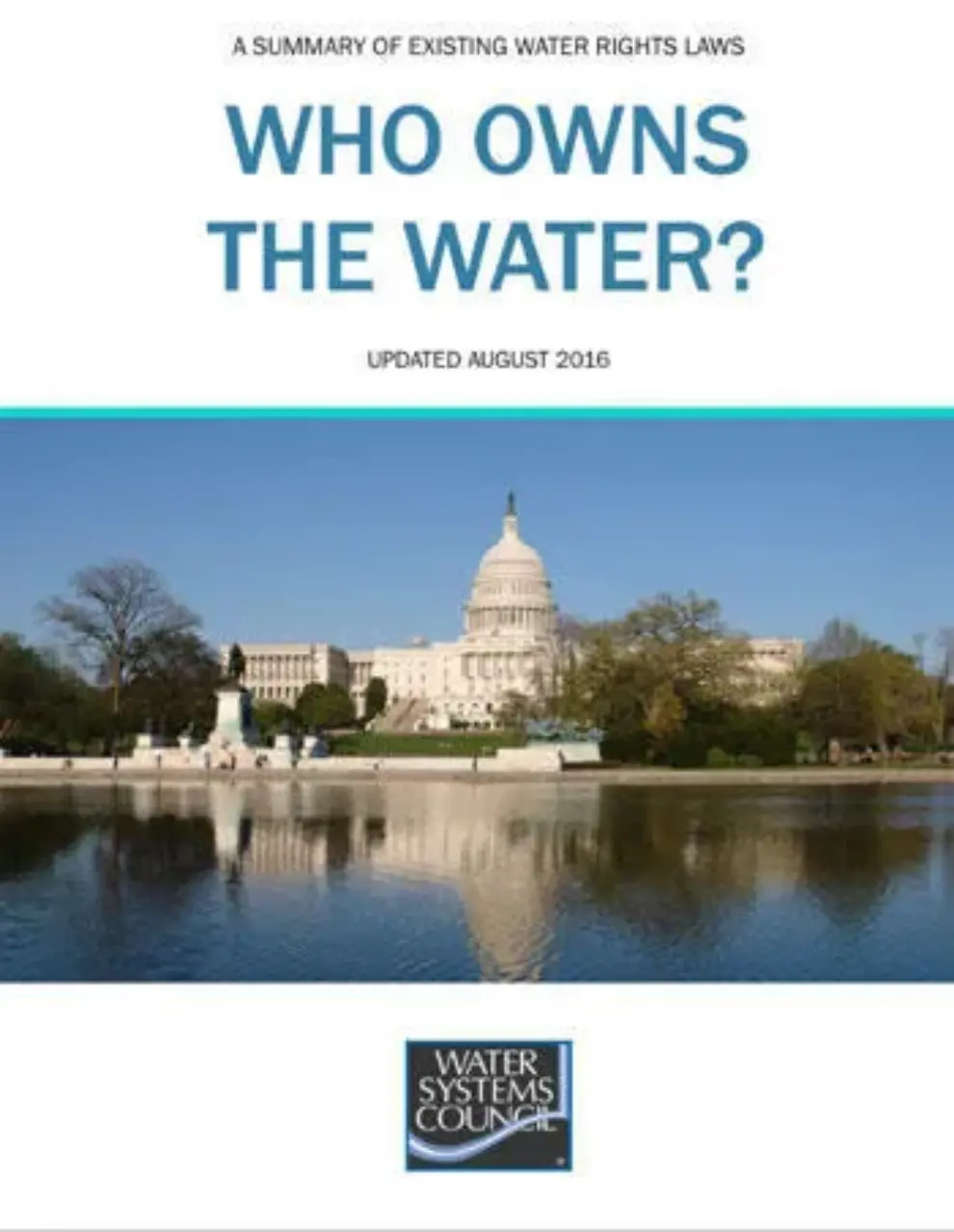 WSC releases 2016 update to publication on groundwater rights in the U.S.