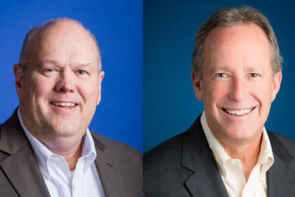 Ryan Schroeder, president (left) and Jeff Biskup, CEO and chairman, CRB | CRB announces succession plan