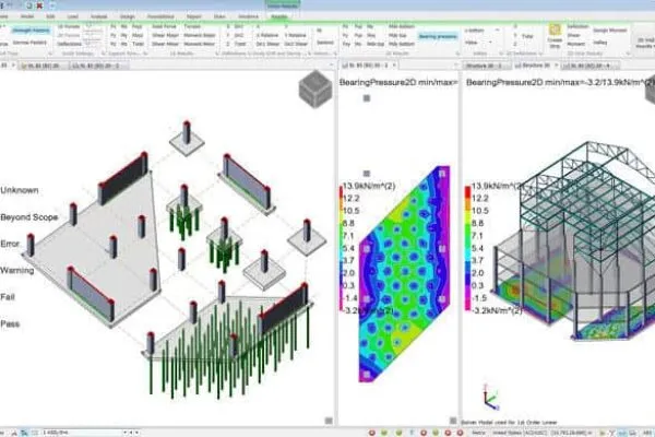Tekla Structural Designer 2017 expands its foundation design capabilities. Engineers can now choose between pad, pile cap, mat, and piled mat foundations all within the same modelling environment. | AEC TECH NEWS: Trimble announces Tekla 2017 software for more collaborative workflows
