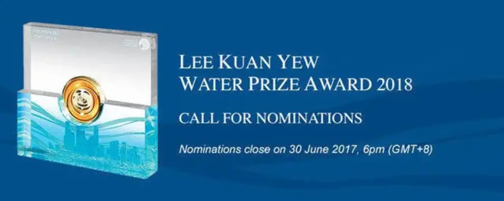 Lee Kuan Yew Water Prize 2018 opens for nominations