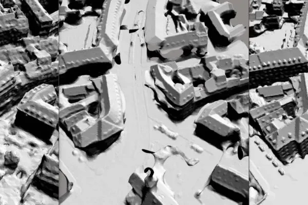 A 3D engineering-ready reality mesh created in ContextCapture comparing (left to right) photogrammetry, LiDAR, and a hybrid input. (Image courtesy of Bentley Systems and City of Strasbourg) | AEC TECH NEWS: Bentley Systems advances reality modeling with new ContextCapture offerings
