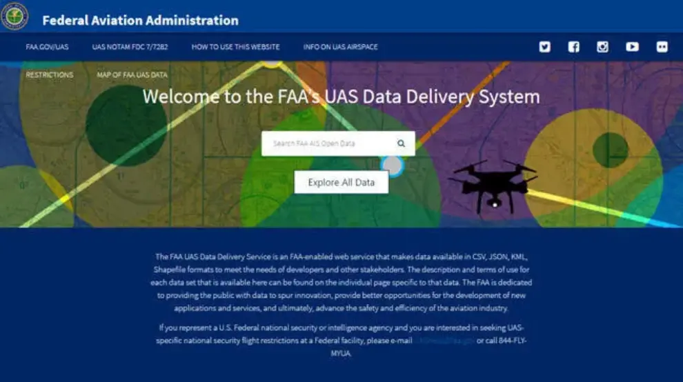 FAA publishes first set of UAS facility maps