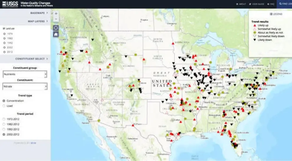 First-of-its-kind interactive map brings together 40 years of water-quality data