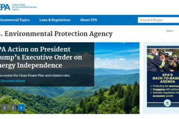 EPA updates website