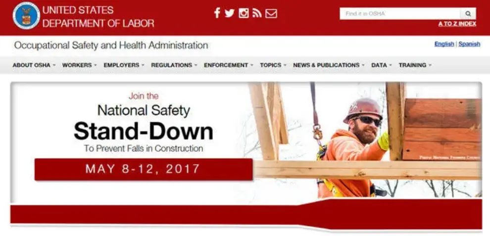 4th annual National Fall Prevention Safety Stand-Down begins May 8