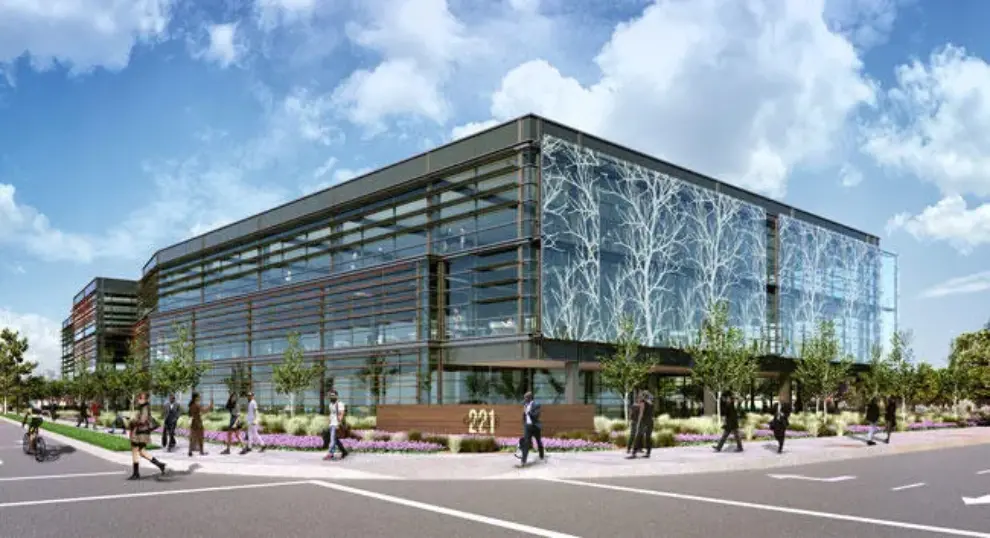 SmithGroupJJR designs new Silicon Valley office building featuring glass artwork on façade