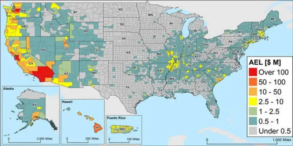 USGS collaborates with FEMA on national earthquake loss estimate