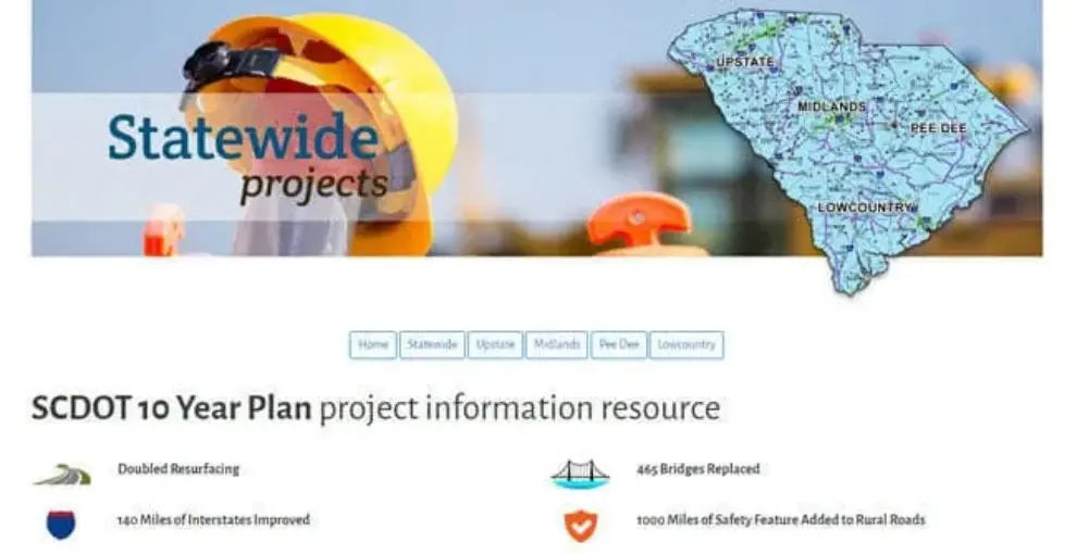 SCDOT launches website and project list for ‘Rebuilding Our Roads’