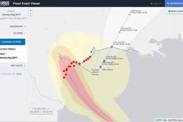 USGS responds to Hurricane Harvey