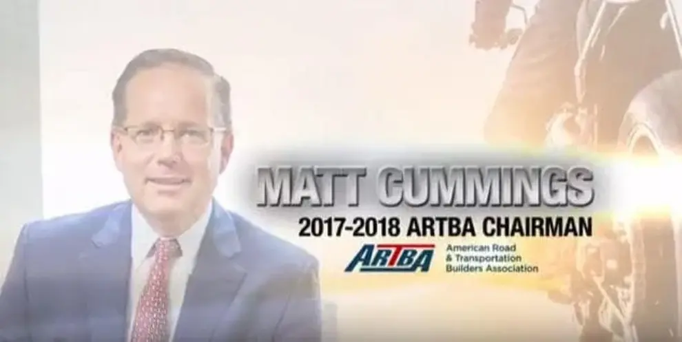 AECOM Executive Vice President Matt Cummings elected 2017-2018 ARTBA chairman