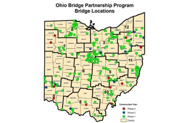 Ohio Bridge Partnership Program completes 200th bridge