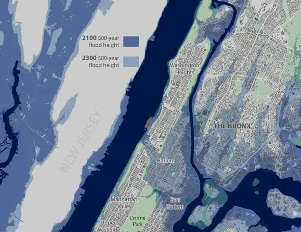 Sea-level rise, not stronger storm surge, will cause future NYC flooding