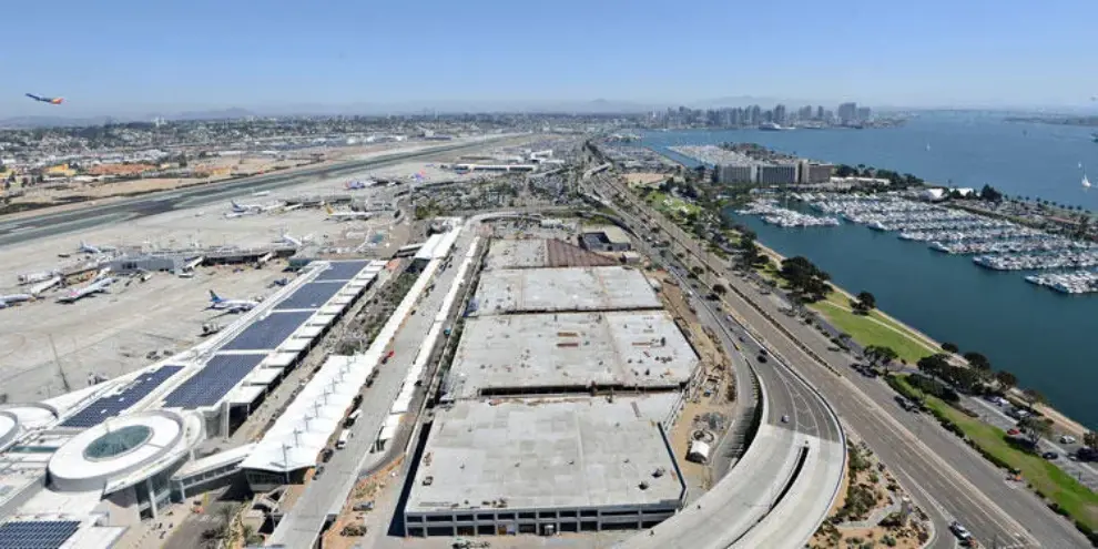Swinerton tops out Terminal 2 Parking Plaza at San Diego International Airport