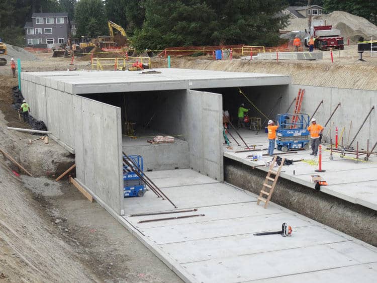 Washington school installs stormwater panel vault detention system