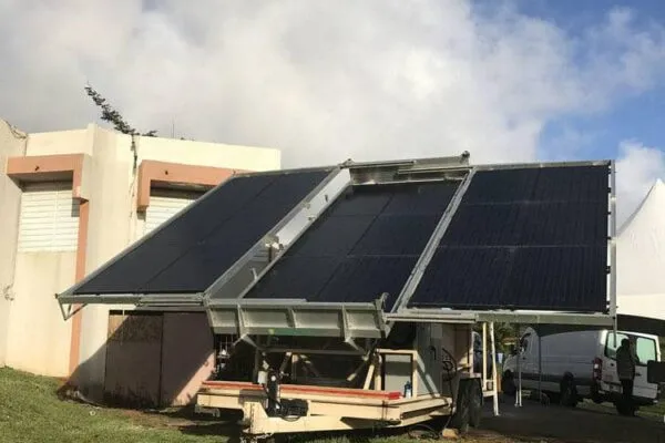 Louis Berger restores power to La Perla de Gran Precio in Bayamón, Puerto Rico, using mobile solar hybrid power technology