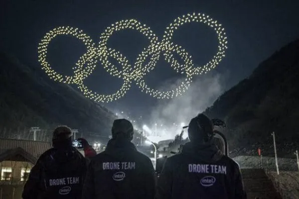 Olympic Winter Games drone light show breaks Guinness World Record
