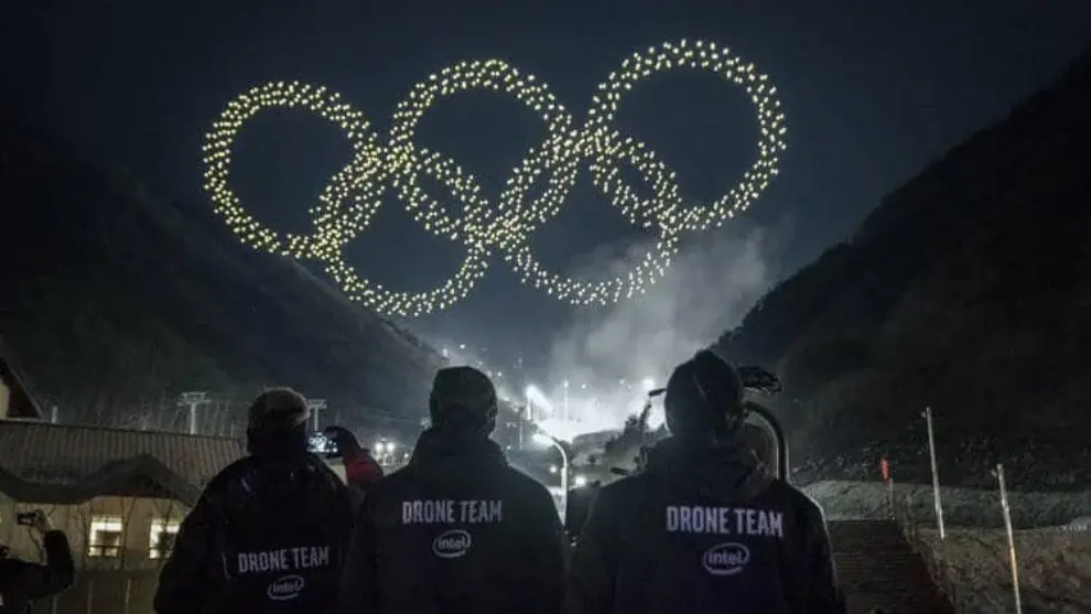 Olympic Winter Games drone light show breaks Guinness World Record
