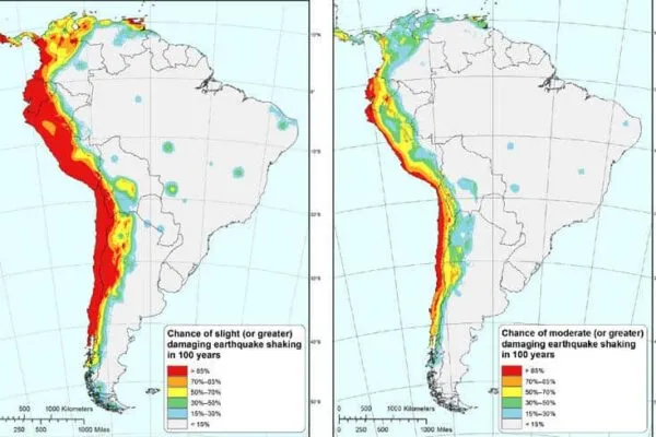USGS issues report on seismic hazard, risk, and design for South America