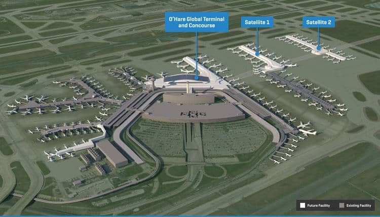 Designs For New O Hare Global Terminal Unveiled Civil Structural   OHare 21 Rendering 750 