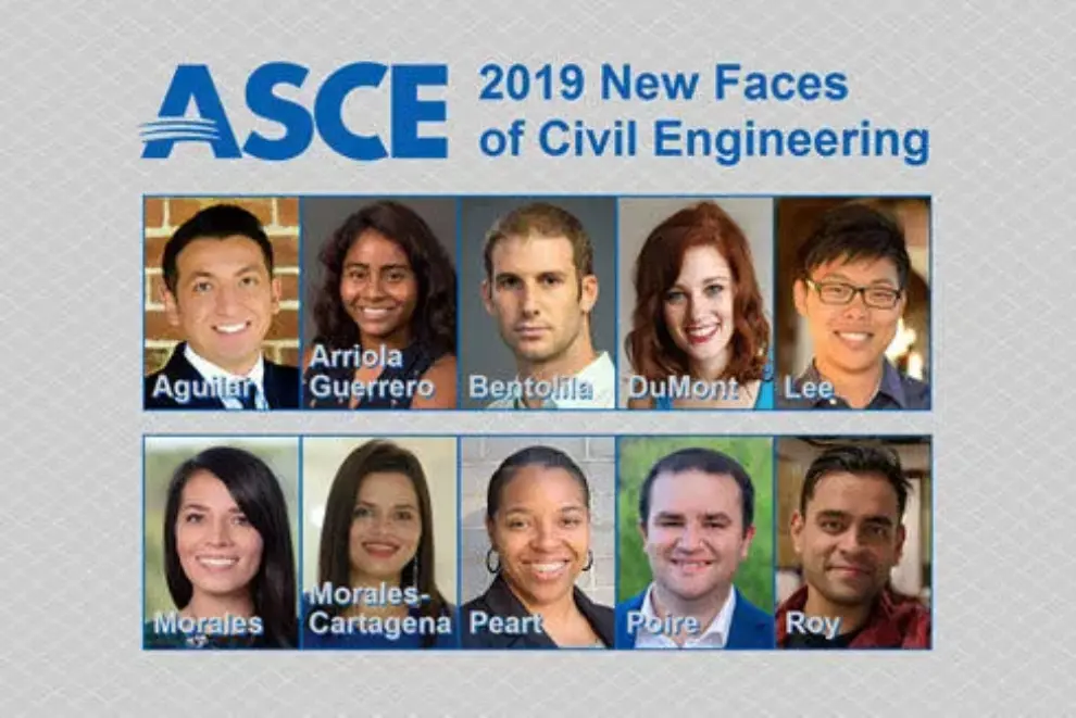 ASCE recognizes 2019 New Faces of Civil Engineering