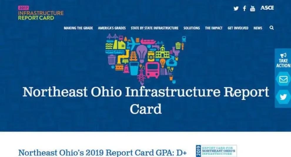Northeast Ohio Infrastructure Receives D+ Grade from Civil Engineers