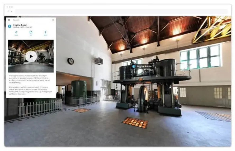 NavVis Cloud converts point clouds into interactive, fully immersive 3D buildings online
