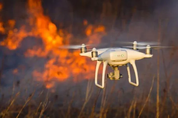 Drop the drone during fire season