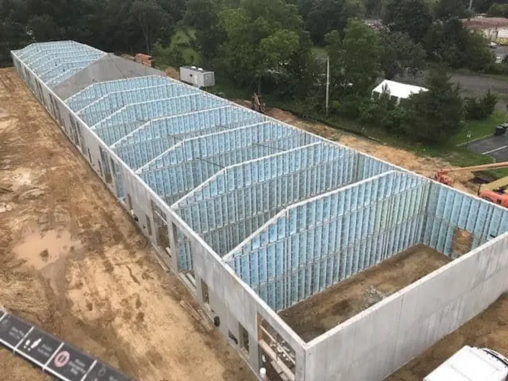 Mega Warehouse Created with Superior Walls Precast Concrete Panels