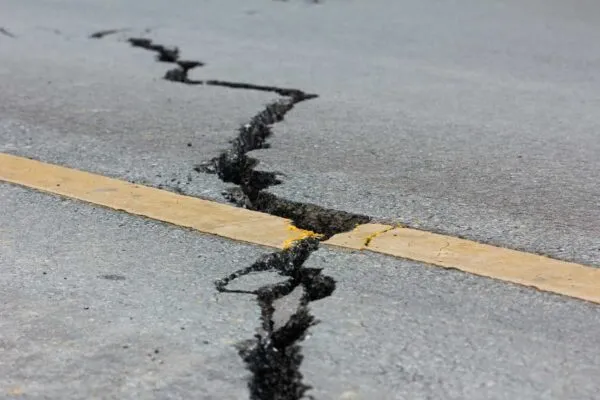 broken road by an earthquake in Chiang Rai, thailand | Informed Resiliency