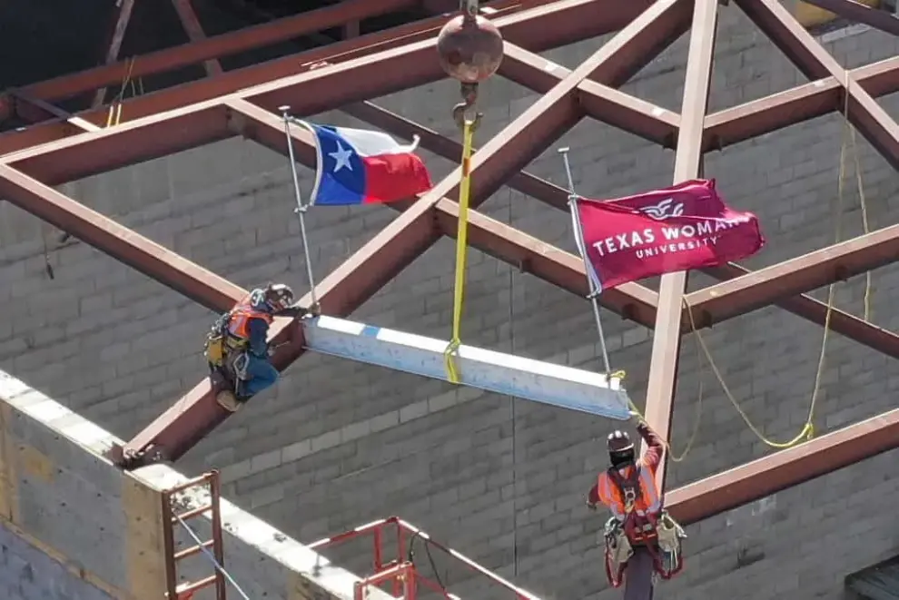 Texas Woman’s University Celebrate Topping Out of Hubbard Hall