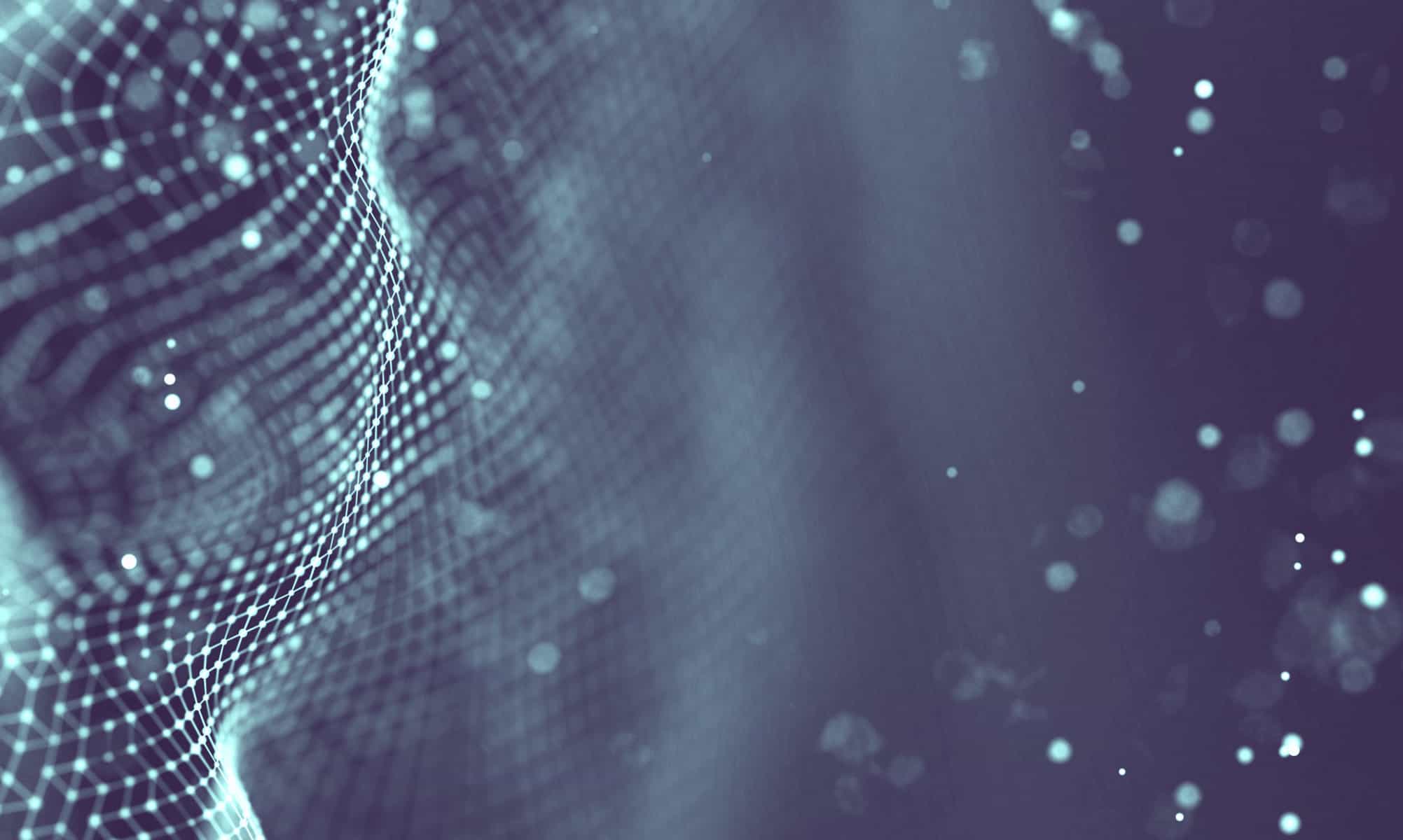 Abstract futuristic illustration of polygonal surface. Low poly shape with connecting dots and lines on dark background. 3D rendering | BQE Software Launches Industry’s First Conversational Artificial Intelligence Feature