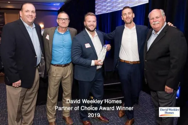Simpson Strong-Tie Receives David Weekley Homes’s Distinguished “Partners of Choice” Award for 15th Consecutive Year