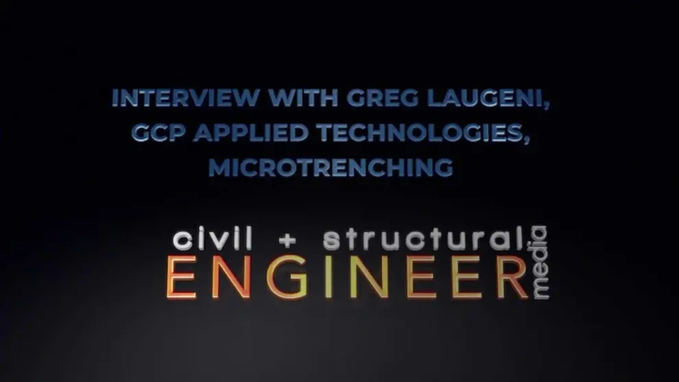 An interview with Greg Laugeni, GCP Applied Technologies
