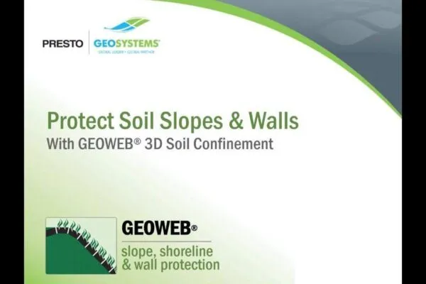 Protect Soil Slopes & Walls with GEOWEB® 3D Soil Confinement
