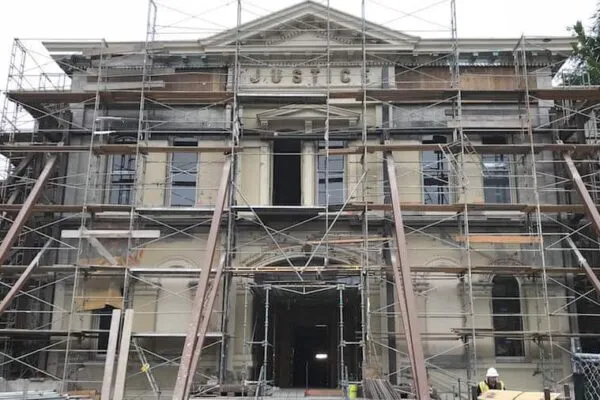 Simpson Strong-Tie, ZFA Structural Engineers, and Pullman Repair & Restoration Repair Napa County Courthouse Damaged by Quake Using Innovative Fiber Matrix