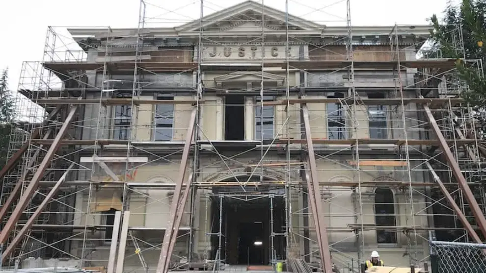 Simpson Strong-Tie, ZFA Structural Engineers, and Pullman Repair & Restoration Repair Napa County Courthouse Damaged by Quake Using Innovative Fiber Matrix
