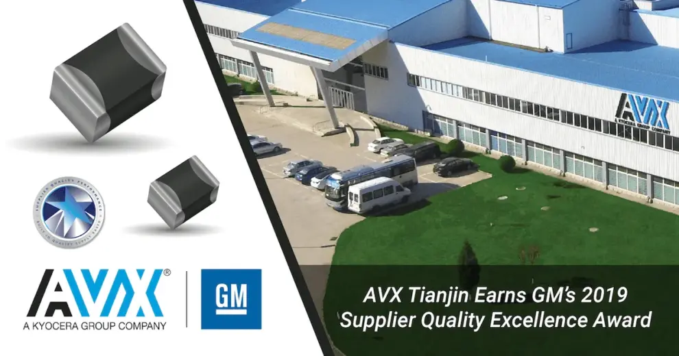 AVX Earns Supplier Quality Excellence Award From GM