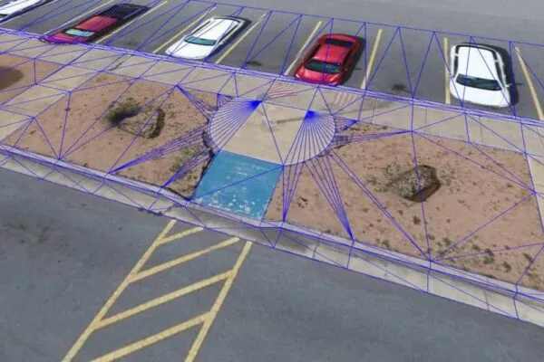 Curb and gutter CAD model surveyed from drone data | Virtual Surveyor Introduces Curb & Gutter Mapping in New Version  of Drone Surveying Software