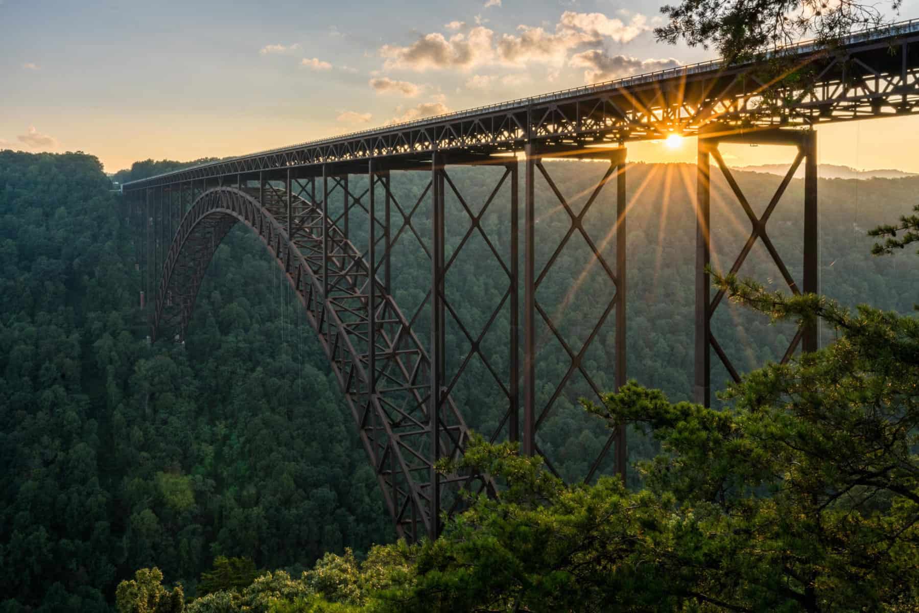 Sunset At The New River Gorge Bridge In West Virginia Civil Structural Engineer Magazine