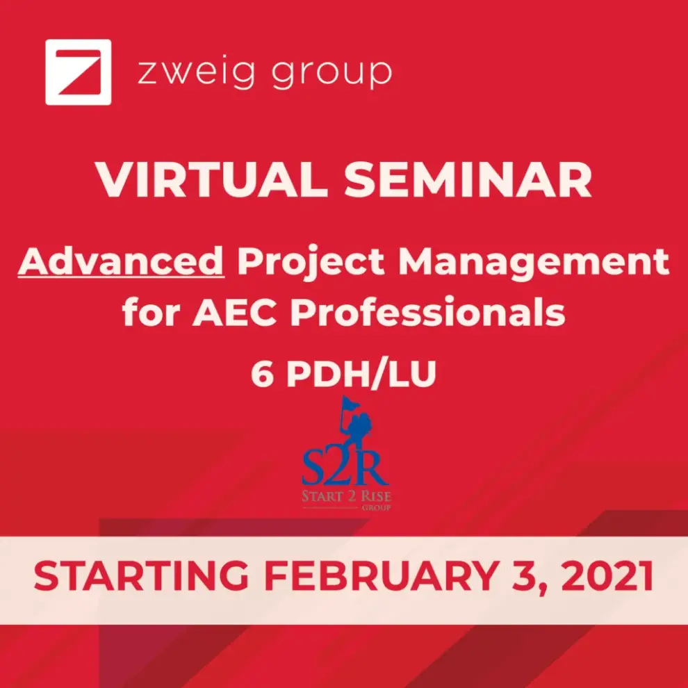 Advanced Project Management for AEC Professionals – VIRTUAL SEMINAR