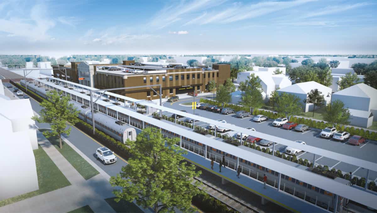 An early design concept for NICTD’s Double Track project in Northern Indiana. Design subject to change. | HDR Transit Grant Experts Help Secure $1.2 Billion for Agencies