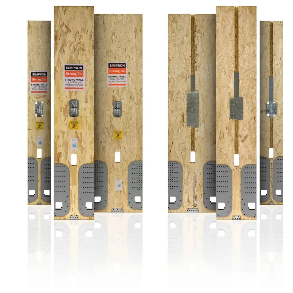 New, Factory-Built, High-Strength Wood Shearwall from Simpson Strong-Tie Can Outperform Similar Prefabricated Steel Walls