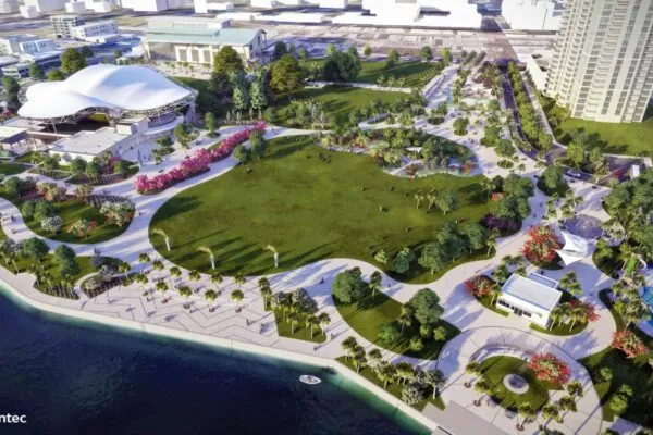 Stantec completes designs for urban waterfront park  in downtown Clearwater, Florida