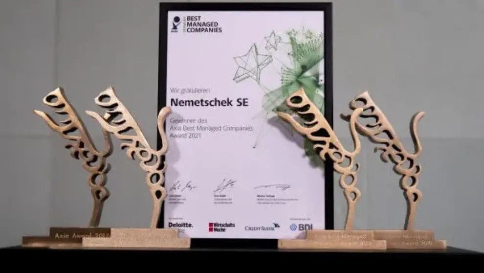 Nemetschek Group receives AxiaBest Managed Company Award for Outstandingly Managed Companies