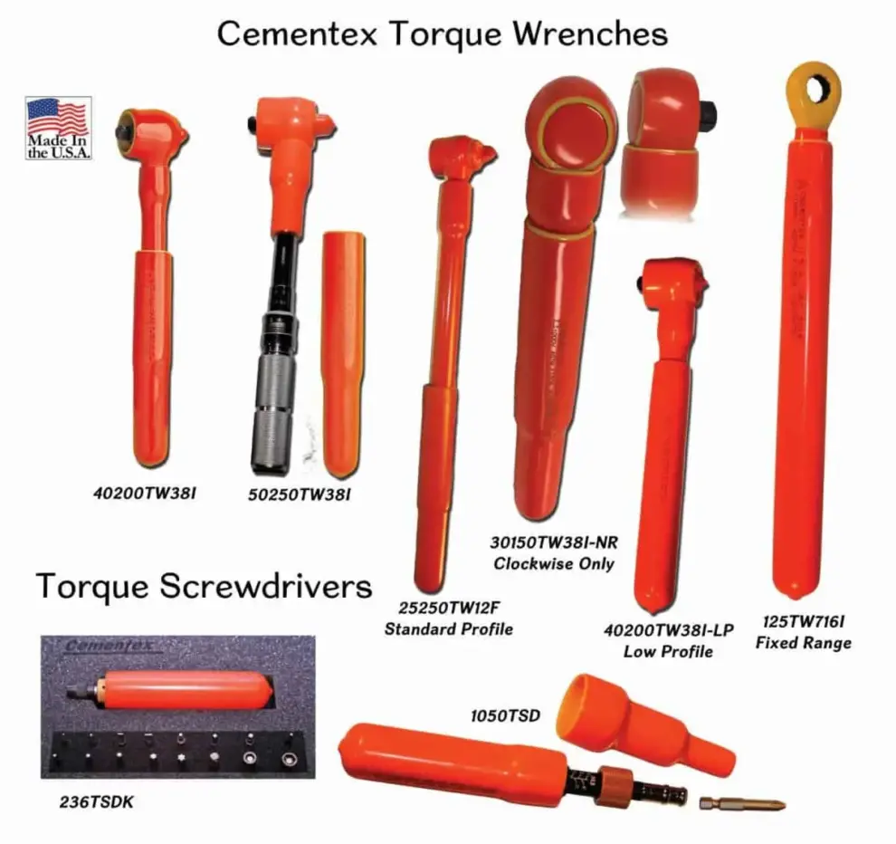 Cementex Highlights Double-Insulated Torque Wrenches and Screwdrivers for the  Power Generation and Distribution Industry