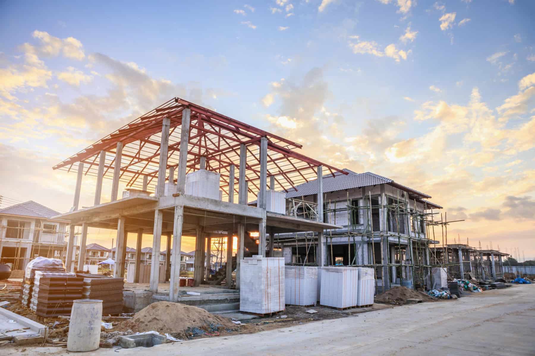 construction residential new house in progress at building site | Altair Launches Consortium to Accelerate World-class Altair Material Data Center for Engineers and Designers