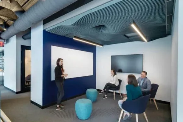 Valo Health Headquarters, 399 Boylston Street, Suite 505, Boston, MA | Growing and going public, biotech company reveals headquarters redesign, expansion (Dyer Brown)