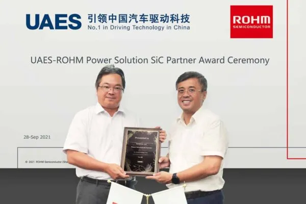 ROHM Recognized as a Preferred Supplier of SiC Power Solutions by UAES