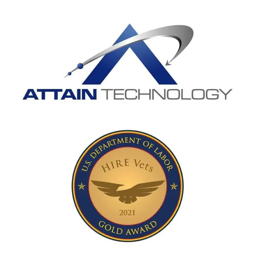 Attain Technology Receives the 2021 Gold HIRE Vets Medallion Award