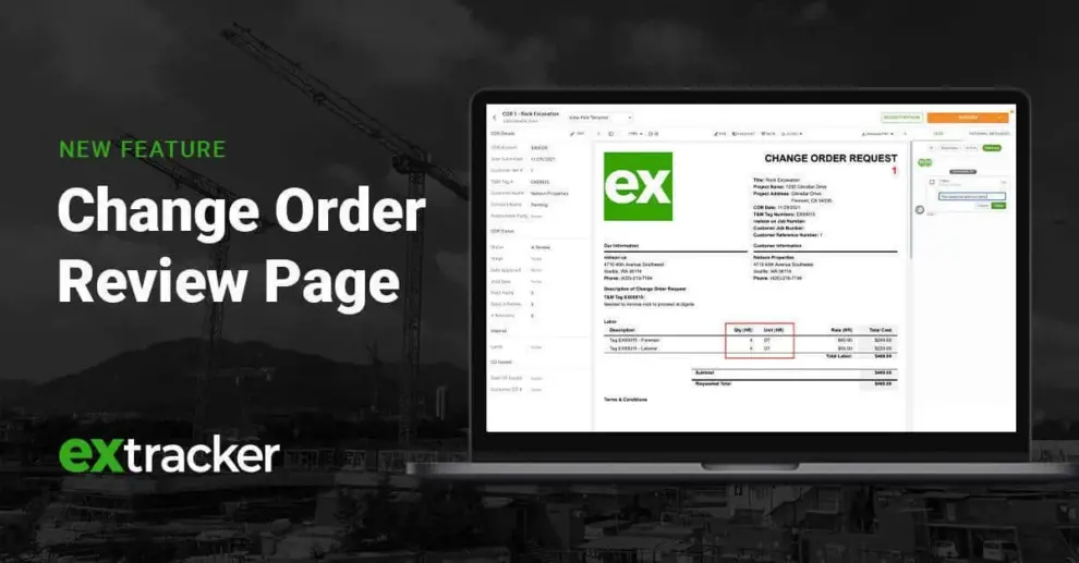 Construction software company Extracker announces real-time Change Order Review and PDF Annotation features